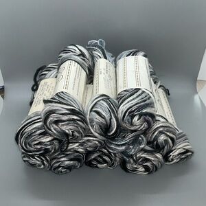 Braunelle Black and White Silky Soft Acrylic Yarn